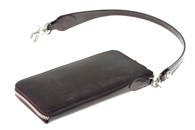 face -Bridle Leather- ラウンド ファスナー 長財布 (ウォレットコード用Dカン付) | CORBO. Online-Shop