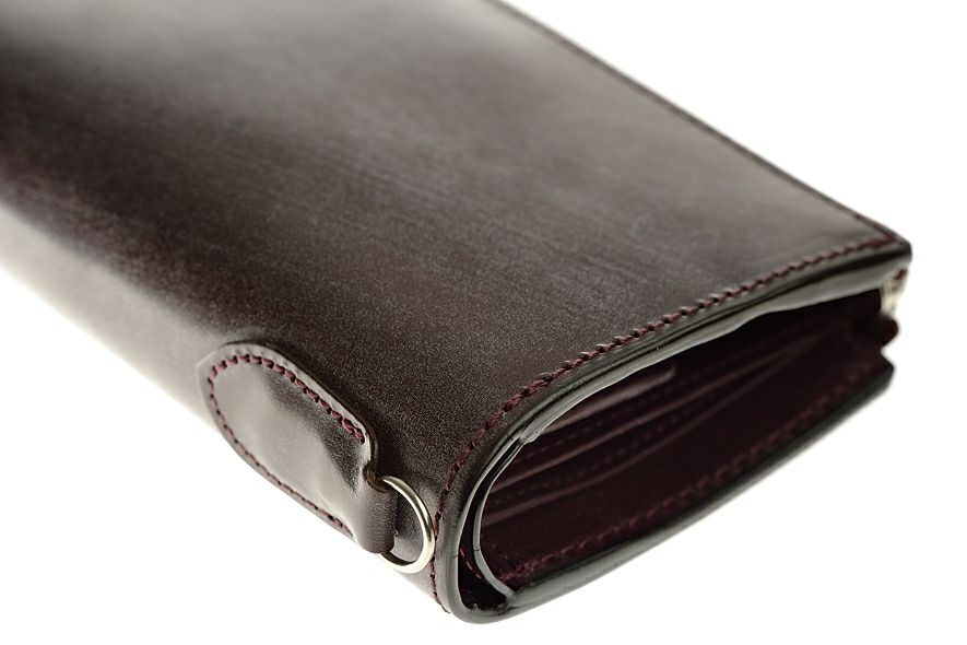 face -Bridle Leather- L字ファスナー折財布 (ウォレットコード用Dカン