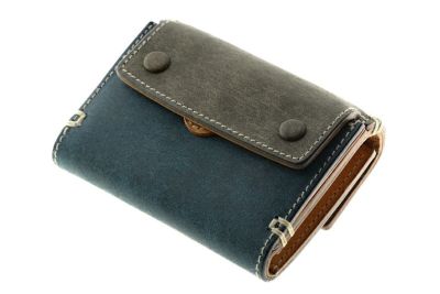 CORBO コルボ FLOW 三ツ折ミニ財布 コンパクト シボ革 ダークブラウン FLOW 三ツ折ミニ財布 | CORBO. Online-Shop